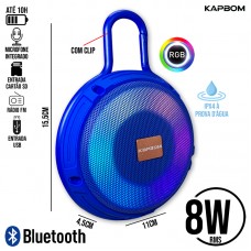 Caixa de Som Bluetooth KA-8563 Kapbom - Azul